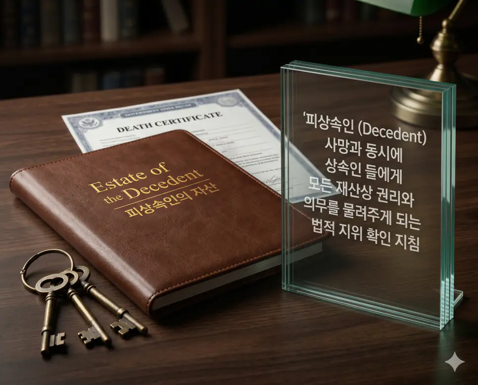 피상속인 뜻, 부양의무자 뜻, 의료급여 수급권자 뜻 정리: 상속과 복지 자격 확인 1 피상속인 뜻을 설명하기 위해 사망과 동시에 상속인들에게 모든 재산상 권리와 의무를 물려주게 되는 법적 지위 확인 서류와 고전적인 열쇠의 실사 이미지