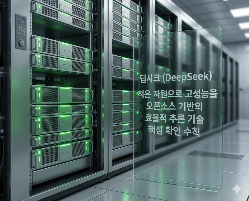 클로드 뜻, 제미나이 뜻, 딥시크 뜻 정리: 글로벌 AI 모델 특징 및 선택 지침 3 딥시크 뜻을 정의하기 위해 적은 연산 자원으로도 고성능을 내는 오픈소스 기반의 효율적 추론 능력을 갖춘 딥시크사 인공지능 기술 실사 이미지