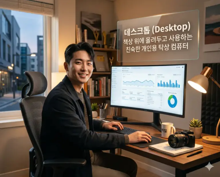 desktop pc home office korean creator