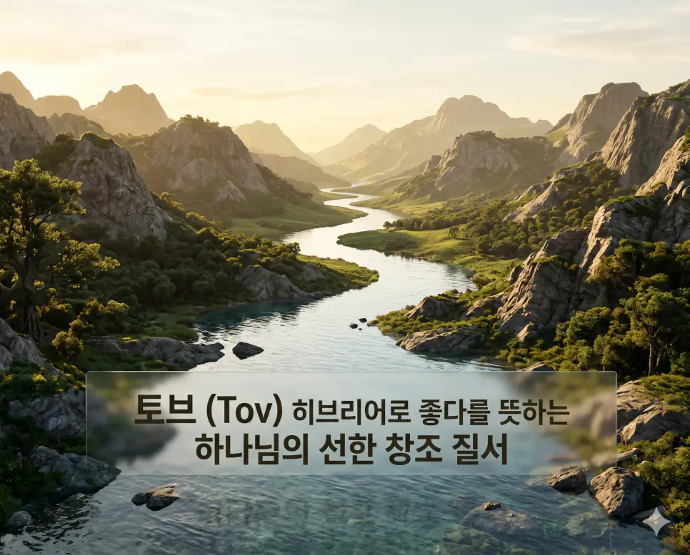 히잡 뜻, 토브 뜻, 헤세드 뜻: 이슬람 여성의 베일과 히브리어의 선함 및 변함없는 사랑 확인 2 토브 뜻을 시각화하기 위해 광활한 대자연의 아름다움을 하나님의 선한 창조물로서 묘사한 고품격 이미지