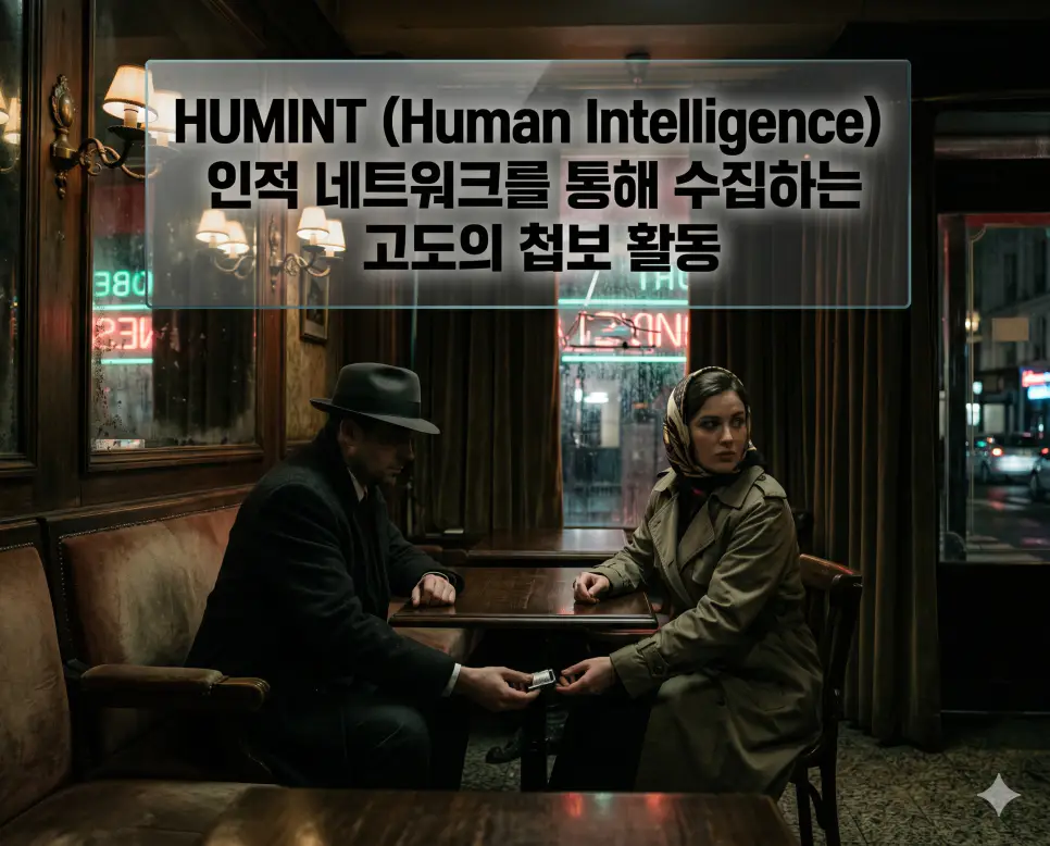 HUMINT 뜻, ROE 뜻, PKO 뜻: 인적 네트워크 정보 수집과 교전 수칙 및 유엔 평화유지활동 확인 1 HUMINT 뜻을 설명하기 위해 야간의 비밀스러운 장소에서 요원이 인적 네트워크를 통해 핵심 첩보를 입수하는 긴장감 넘치는 시네마틱 이미지