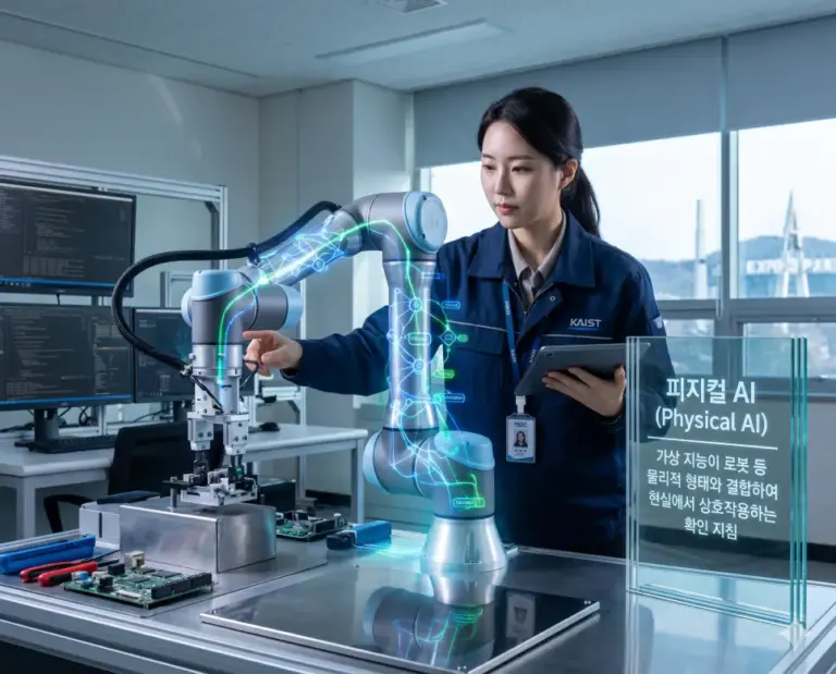 physical ai robotic arm korean expert interaction
