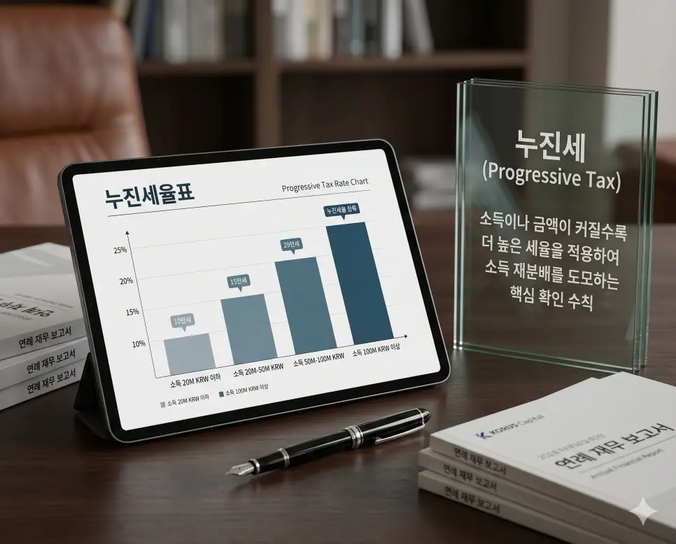 지방세 뜻, 유류세 뜻, 누진세 뜻 정리: 조세 체계와 과세 원리 확인 3 누진세 뜻을 상징하기 위해 과세 대상 금액이 커질수록 더 높은 세율을 적용하는 누진 세율표와 소득 재분배 효과를 보여주는 그래프 실사 이미지
