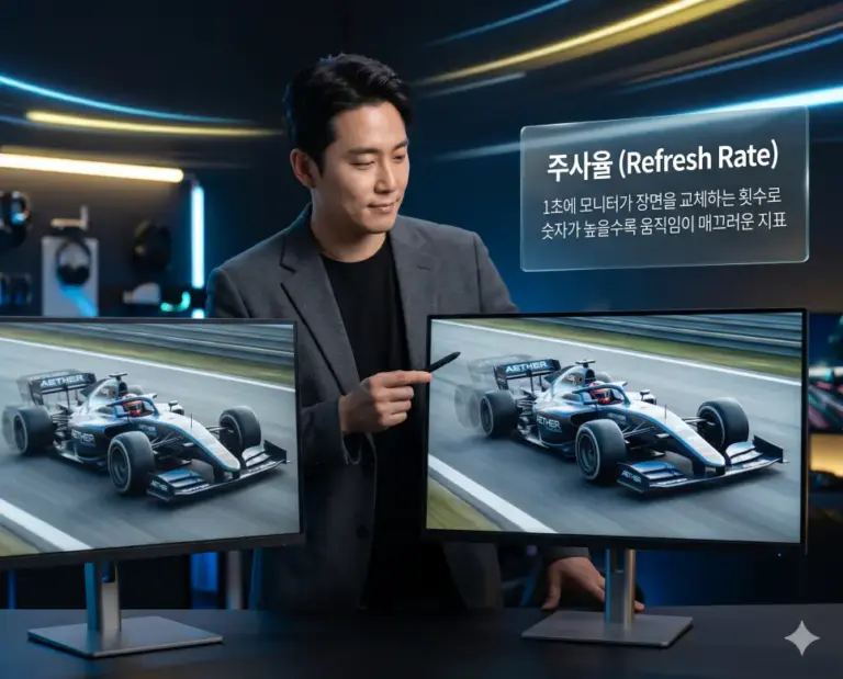 refresh rate hz smoothness korean reviewer