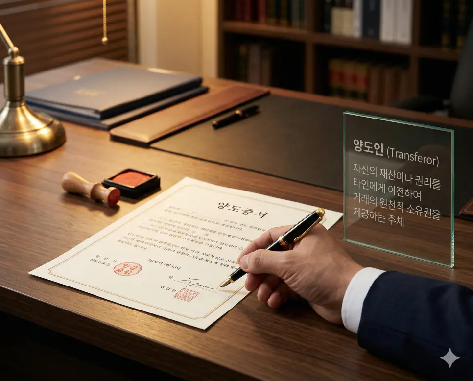 양도인 뜻, 양수인 뜻, 매각 뜻 정리: 권리 이전 주체와 자산 처분 확인 1 양도인 뜻을 설명하기 위해 자신의 재산이나 권리를 타인에게 이전하기 위한 공식 증서를 작성하고 소유권을 제공하는 주체의 실사 이미지