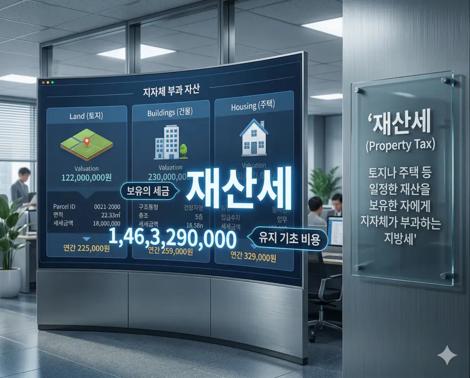 인지세 뜻, 재산세 뜻, 종합부동산세 뜻: 문서 세금과 보유 및 고가 부동산 세제 정리 2 토지, 주택 등 보유한 재산에 대해 지방자치단체가 부과하는 자산 유지의 기초 비용인 재산세 실사 이미지