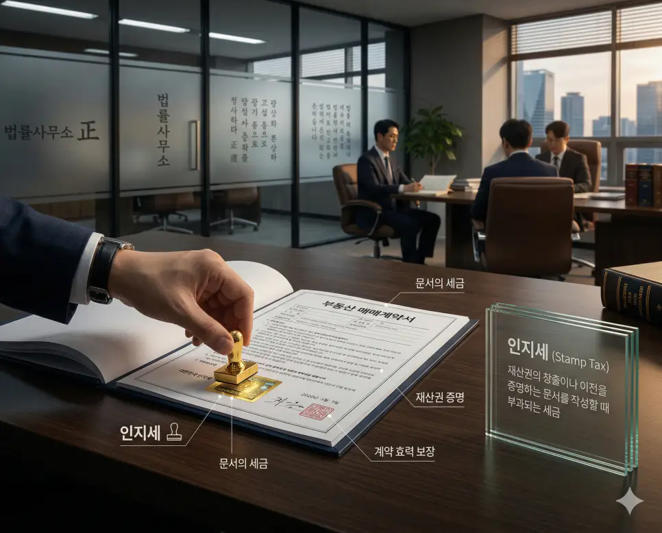 인지세 뜻, 재산세 뜻, 종합부동산세 뜻: 문서 세금과 보유 및 고가 부동산 세제 정리 1 재산권의 창출과 이전을 증명하는 문서 작성 시 부과되어 계약의 법적 효력을 보장하는 인지세 실사 이미지