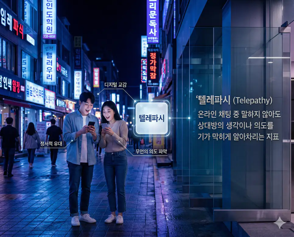 말하지 않아도 서로의 마음이 통하는 디지털 교감을 상징하는 텔레파시 뜻의 실사 이미지