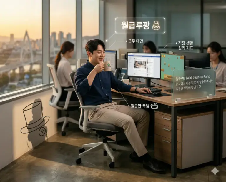 trend term wol geup lu pang lazy worker