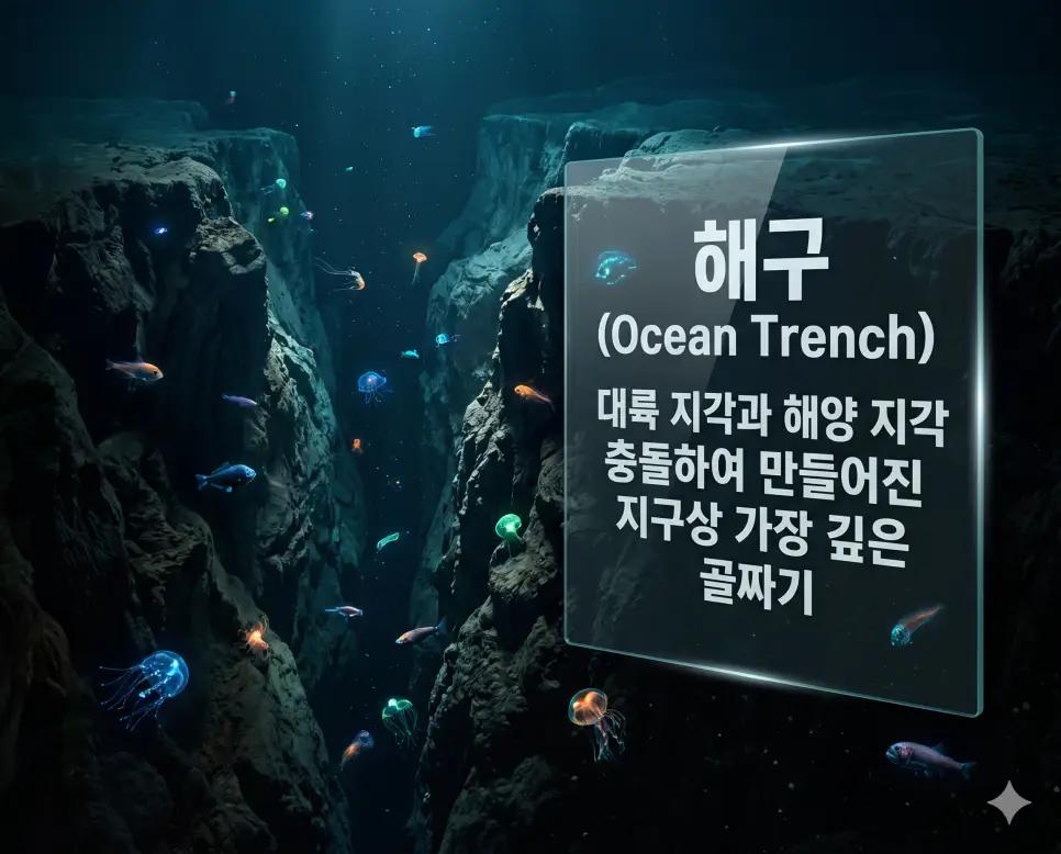 해구 뜻을 시각화하기 위해 지구상에서 가장 깊고 가파른 골짜기와 심해 생태계를 담은 고화질 사진