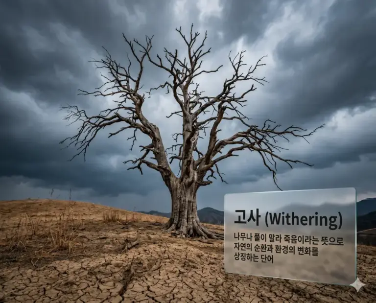 korean nature withered pine tree dry soil 8k