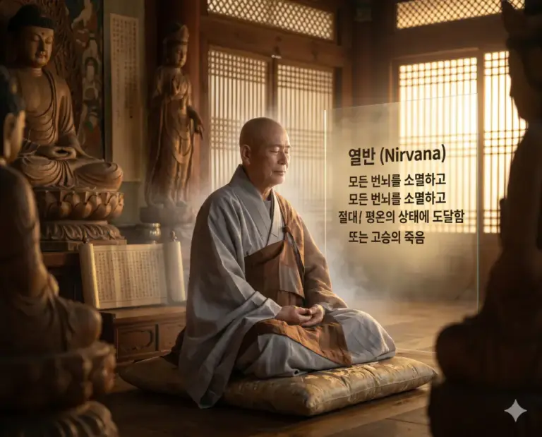 nirvana buddhist high monk meditation peace 8k