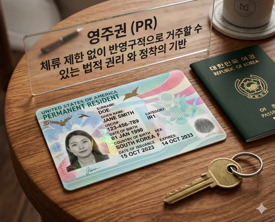귀화 뜻, 이민 뜻, 영주권 뜻: 새로운 국가와 삶의 정착 3 영주권 뜻을 설명하기 위해 외국인이 본래의 국적을 유지하면서도 해당 국가에 반영구적으로 거주하며 생활할 수 있는 법적 권리를 표현한 시각 자료
