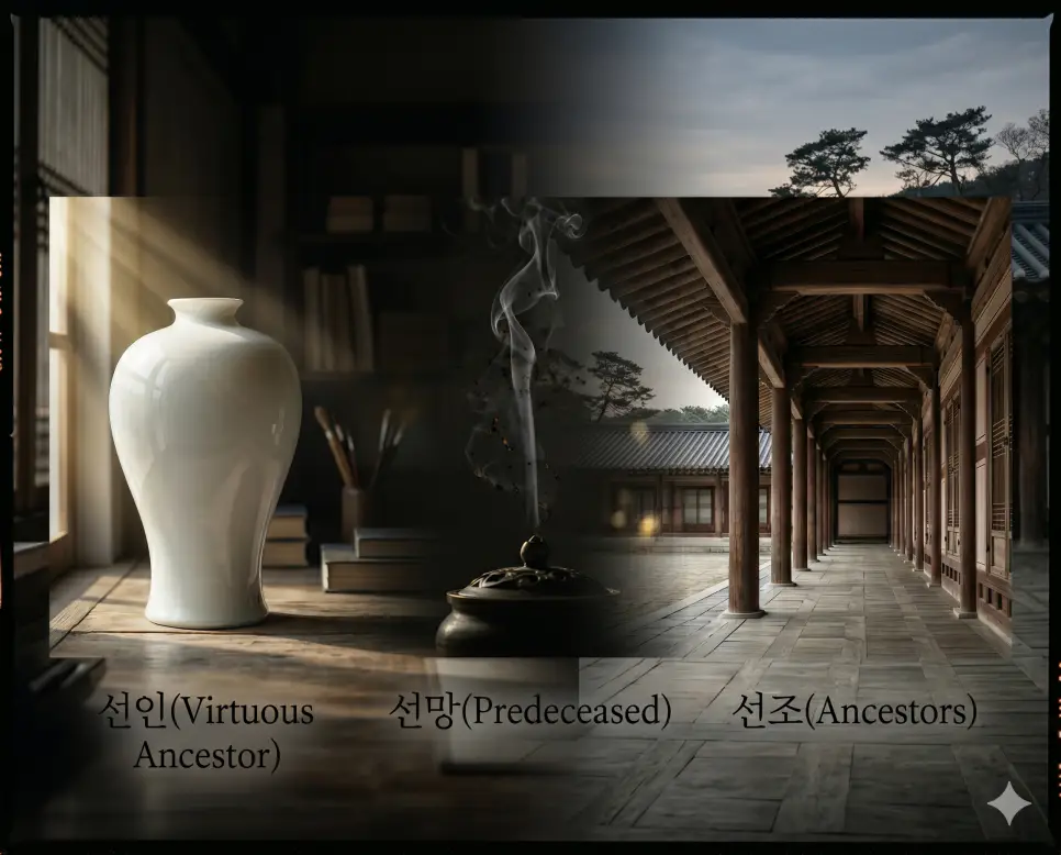선인 뜻, 선망 뜻, 선조 뜻: 역사 속 고결한 인격과 핏줄이 남긴 실존적 토대 4 선인 뜻, 선망 뜻, 선조 뜻 정보를 세계적인 포토다큐멘터리 잡지 사진 스타일로 깊이 있게 융합한 실사 포스터