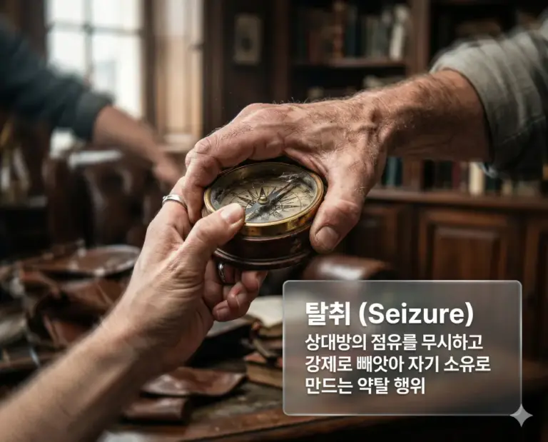 seizure forceful grabbing property struggle