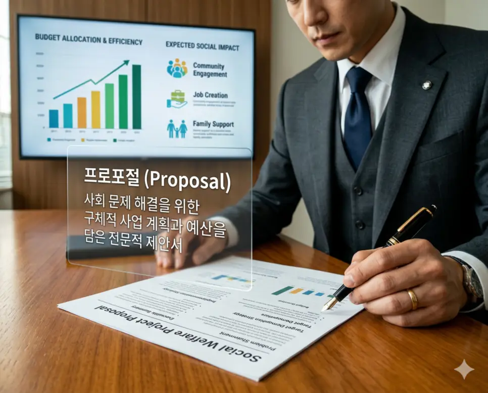 가계도 뜻, 프로포절 뜻, 형성평가 뜻: 사회복지 실천의 체계적 진단과 설계 2 프로포절 뜻을 시각화하기 위해 사회 문제 해결을 위한 구체적 사업 계획과 예산을 담아 복지 재원을 확보하려는 전문적인 제안서와 기획 과정을 담은 이미지