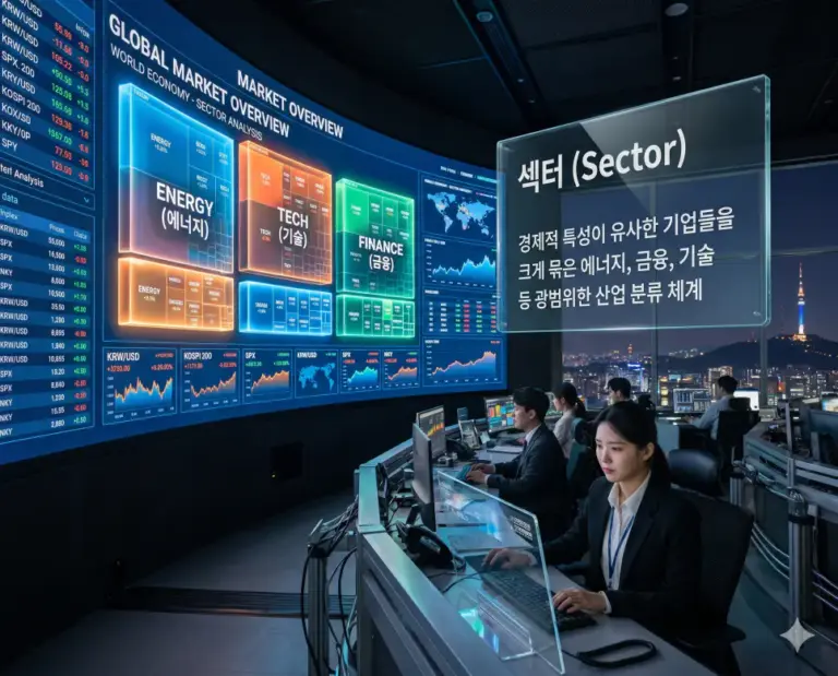 stock market sector classification command center 8k