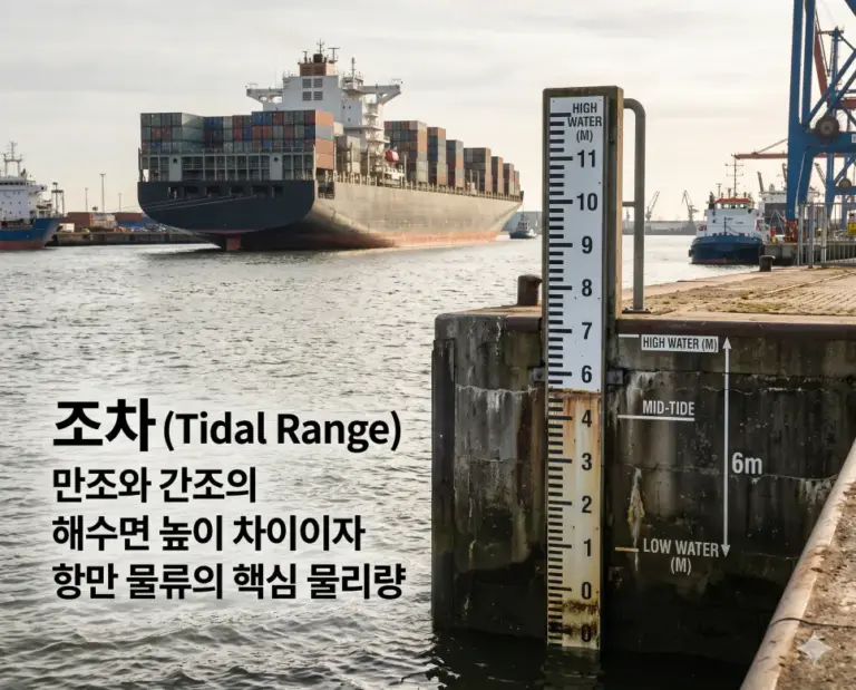 tidal range measurement harbor wall