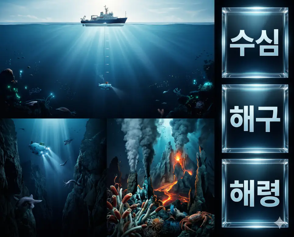 수심 뜻, 해구 뜻, 해령 뜻: 깊은 바닷속 해저 지형의 신비와 특징 분석 - Plus27