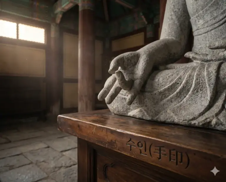 suin mudra stone hand gesture temple real photography 8k